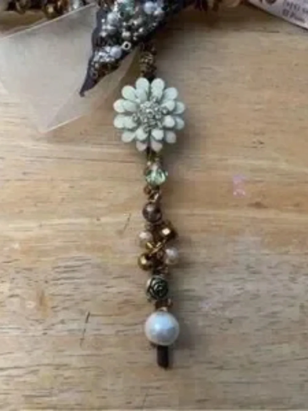 Handmade Beaded Nail Hanging Cross